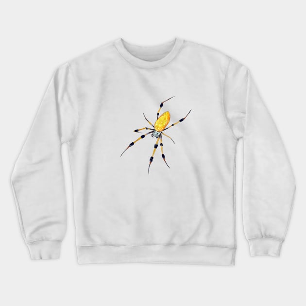 Lineless Golden Orb Weaver Crewneck Sweatshirt by Blacklightco
